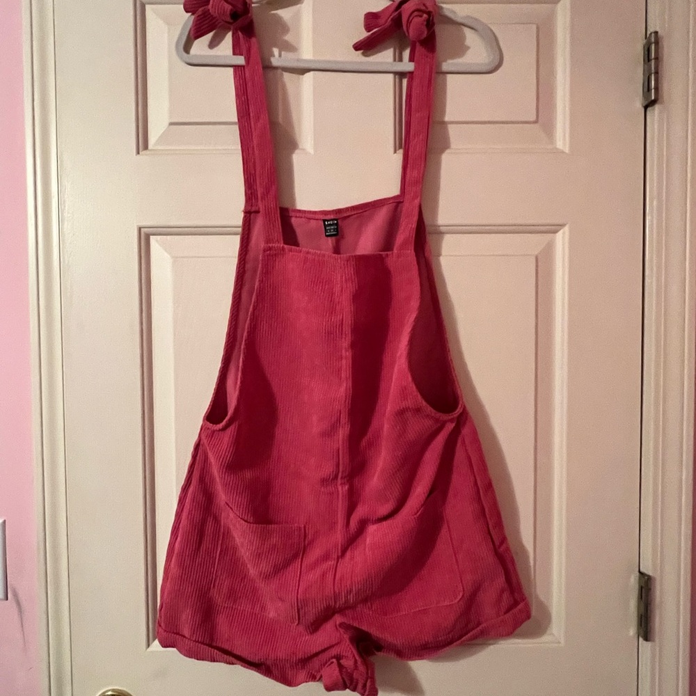 Woman’s SHEIN Pink Corduroy Romper